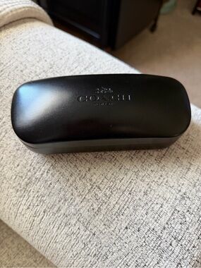 Coach Black Embossed Logo Sunglasses Hard Case